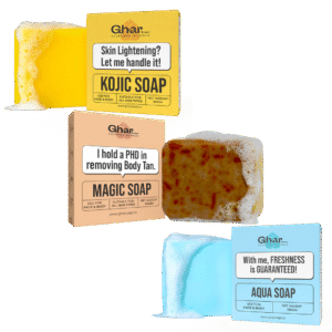 Ghar Soaps Natural Soaps Trio